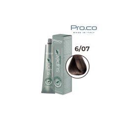 Vopsea de par profesionala fara amoniac SUPERB.COLOR 100 ml - Pro.Co - 6/07 BLOND INCHIS TUTUN