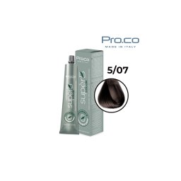 Vopsea de par profesionala fara amoniac SUPERB.COLOR 100 ml - Pro.Co - 5/07 CASTANIU DESCHIS TUTUN