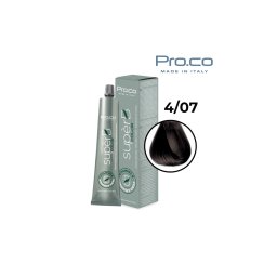 Vopsea de par profesionala fara amoniac SUPERB.COLOR 100 ml - Pro.Co - 4/07 CASTANIU NATURAL TUTUN