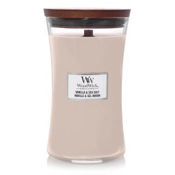 WoodWick Large Hourglass Candles Scented Candle Vanilla & Sea Salt 609,5 g