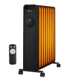 PRODUS RESIGILAT - Calorifer electric cu ulei STARCREST SOH-1325BK, 2500 W, 13 elementi, Temporizator, 3 trepte de putere, Termostat digital, Protectie supraincalzire, Siguranta anti cadere, Negru