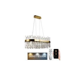 Lustră LED de cristal dimabilă pe cablu LED/90W/230V + telecomandă