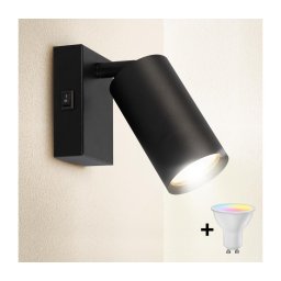 BRILAGI - Aplică de perete tip spot LED cu reglare a intensității SELE 1xGU10/4,8W/230V negru