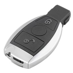 Carcasa cheie auto Techstar compatibila Mercedes Benz, 2 butoane, model dupa 2000, suport NEC si BGA