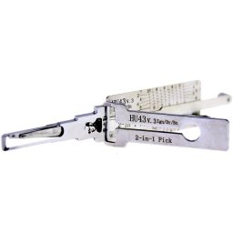 Decodor auto Lishi Original HU43 v3 – 2-in-1 Pick pentru deblocare contact, usi si portbagaj, compatibil modele vechi Opel, Daewoo
