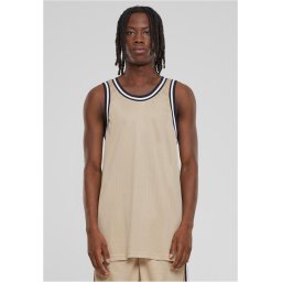 Men's Fishnet Tank Top - Beige