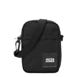 JACK & JONES Geantă de umăr 'Jamie' negru / alb