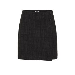 WE Fashion Fustă gri / negru