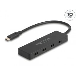 HUB USB type C 10Gbps la 4 x USB type C, Delock 64322