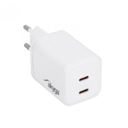 Incarcator priza 2 x USB type C PD GaN 45W, Akyga AK-CH-29
