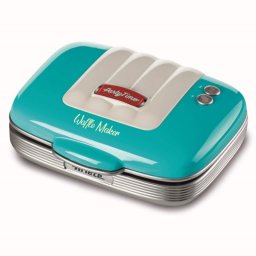 Aparat preparare vafe/gofre Ariete PARTY TIME 1973/01, 700W, Acoperire neaderenta, 2 placi, Blocare, Turcoaz