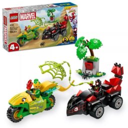 LEGO® Marvel Spin și Electro într-o urmărire cu dino-vehicule 11198