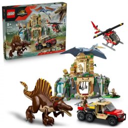 LEGO® Jurassic World Spinosaurus și Quetzalcoatlus, misiune aeriană 76976