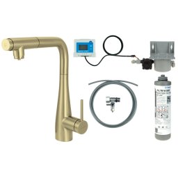 Eridan Baterie pentru bucătărie, cu kit de filtrare a apei, cu pipă extractibilă BREFR75M