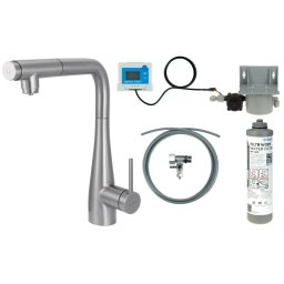 Eridan Baterie pentru bucătărie, cu kit de filtrare a apei, cu pipă extractibilă BREFF75M