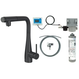 Eridan Baterie pentru bucătărie, cu kit de filtrare a apei, cu pipă extractibilă BREFN75M