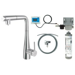 Eridan Baterie pentru bucătărie, cu kit de filtrare a apei, cu pipă extractibilă BREF075M
