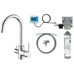 Baterie pentru bucătărie, cu kit de filtrare a apei BCHF064M