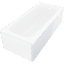 Prizma Badewannenwerkleidung, Prizma, 150 cm - latura lungă Finisaj: Alb KTJD015O
