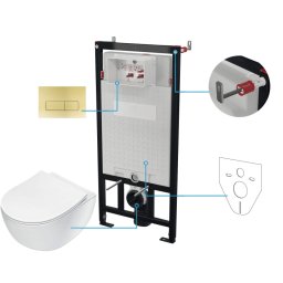 PEONIA Set WC, îngropat, 6 în 1 CDER6ZPW