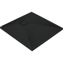 Correo Cădiță de duș din granit, pătrat, 80x80 cm Finisaj: Negru KQR_N42B