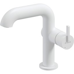 Silia Baterie pentru chiuvetă, cu pipă dreptunghiulară Finisaj: Alb BQS_A24M