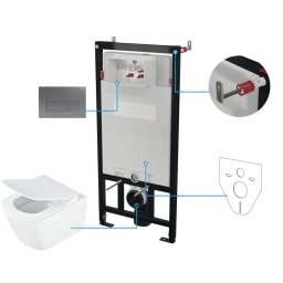 Blur Set WC, îngropat, 6 în 1 CDZT6ZPW
