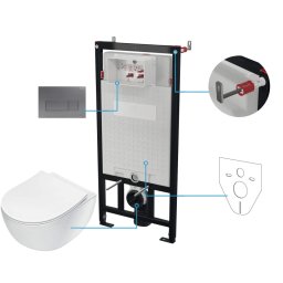 PEONIA Set WC, îngropat, 6 în 1 CDET6ZPW