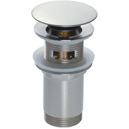 Click-Clack Dop pentru chiuvetă, sau bideu, cu manșon metalic - universal Finisaj: Oțel periat NHC_F10U