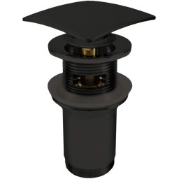 Click-Clack Dop pentru chiuvetă, sau bideu, cu manșon metalic - universal Finisaj: Negru NHC_N11U