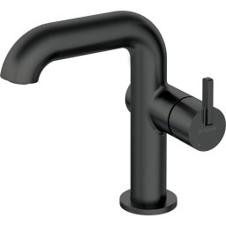 Silia Baterie pentru chiuvetă, cu pipă dreptunghiulară Finisaj: Negru BQS_N24M