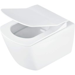 Blur Vas de WC, cu capac, fără bordură Finisaj: Alb CDZD6ZPW