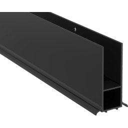 Kerria Plus Profil extensie, Sistem Keria Plus, montare pe perete Finisaj: Negru KTS_N22X