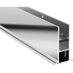 Kerria Plus Profil extensie, Sistem Keria Plus, montare pe perete Finisaj: Crom KTS_022X