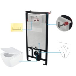 Blur Set WC, îngropat, 6 în 1 CDZZ6ZPW