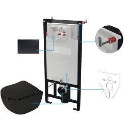 PEONIA Set WC, îngropat, 6 în 1 CDENNZPW