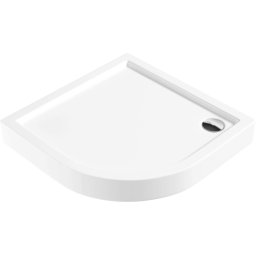 JASMIN Cădiță de duș din acrilat, semicerc, 80 cm Finisaj: Alb KGJ_054B