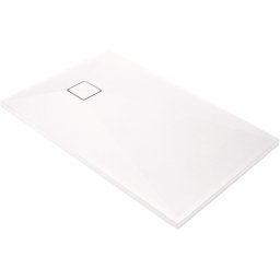 Correo Cădiță de duș din granit, rectangular, 100x90 cm Finisaj: Alb KQR_A45B