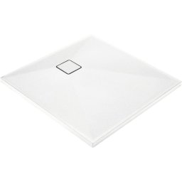 Correo Cădiță de duș din granit, pătrat, 90x90 cm Finisaj: Alb KQR_A41B