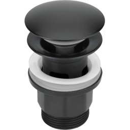 Click-Clack Dop pentru chiuvetă, sau bideu - cu preaplin Finisaj: Negru NHC_N10P