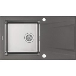 Prime Chiuvetă granit-inox, 1-cuvă cu picurător Finisaj: Antracit ZSR_T113
