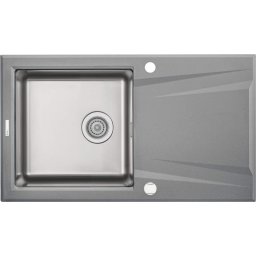 Prime Chiuvetă granit-inox, 1-cuvă cu picurător Finisaj: Antracit ZSR_S113