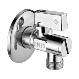 Robinet colțar, cu bilă, 1/2" - 3/8" - ambalat în cutie Finisaj: Crom VFA_B62K