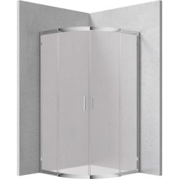 FUNKIA Cabină de duș, semicerc, 80x80 cm - înălțime 170 cm Finisaj: Crom KYP_654K