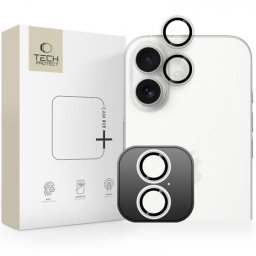 Folie de protectie Camera Spate Tech-Protect CamRing Fit+ pentru Apple iPhone 17, Sticla Securizata, Transparenta