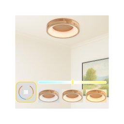 Brilagi-LED Plafonieră FALCON WOOD LED/30W/230V 3000/4000/6000K 45 cm lemn