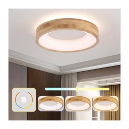 Brilagi-LED Plafonieră FALCON WOOD LED/30W/230V 3000/4000/6000K 45 cm lemn