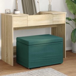 Taburet Verde închis 61 x 41 x 40 cm Stofa si lemn prelucrat GartenMobel Dekor