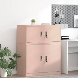Dulap de depozitare Roz 90 x 40 x 40 cm Otel Laminat la Rece GartenMobel Dekor