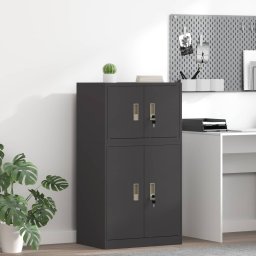 Dulap de depozitare Negru 60 x 40 x 40 cm Otel Laminat la Rece GartenMobel Dekor